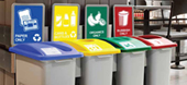 recycling bins and stations - range of sizes